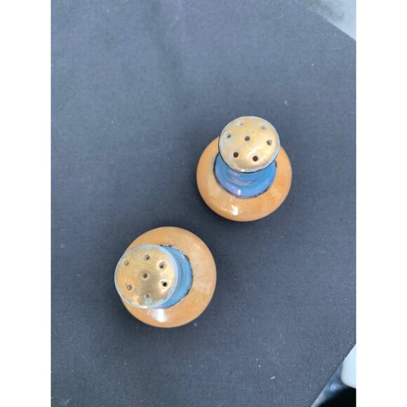 LusterWare Takito Ti Peach/ Blue 16PC Set* Japanese Hand Painted Set Birds Swall - Picture 3 of 14